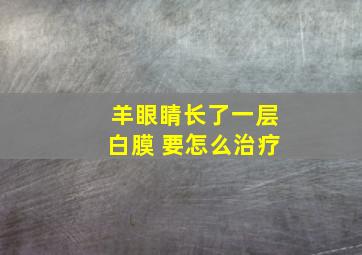 羊眼睛长了一层白膜 要怎么治疗